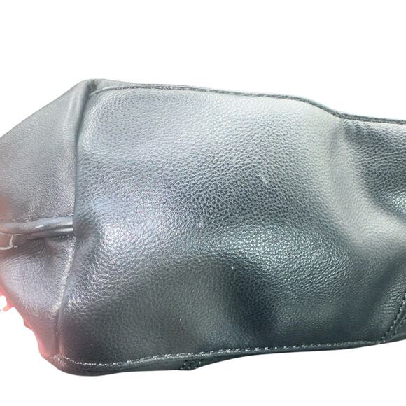 Tommy Bahama Black Leather Tote Bag Zip Top Shoulder Purse - Picture 15 of 15